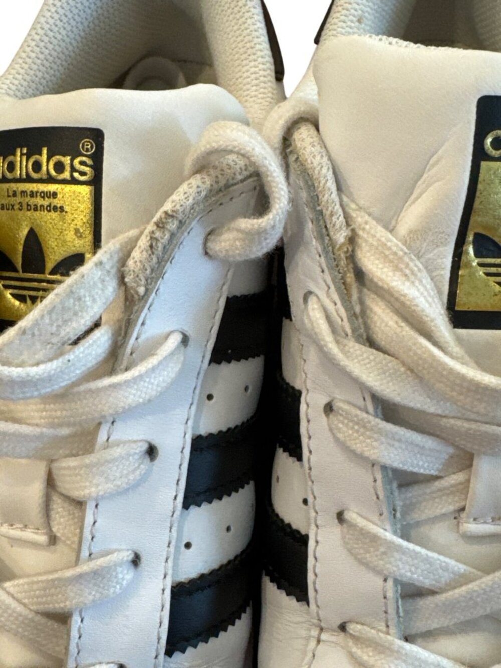 Adidas Superstar White/Black Sneakers Size 8.5 Mens Classic Casual Shoes - Picture 7 of 9